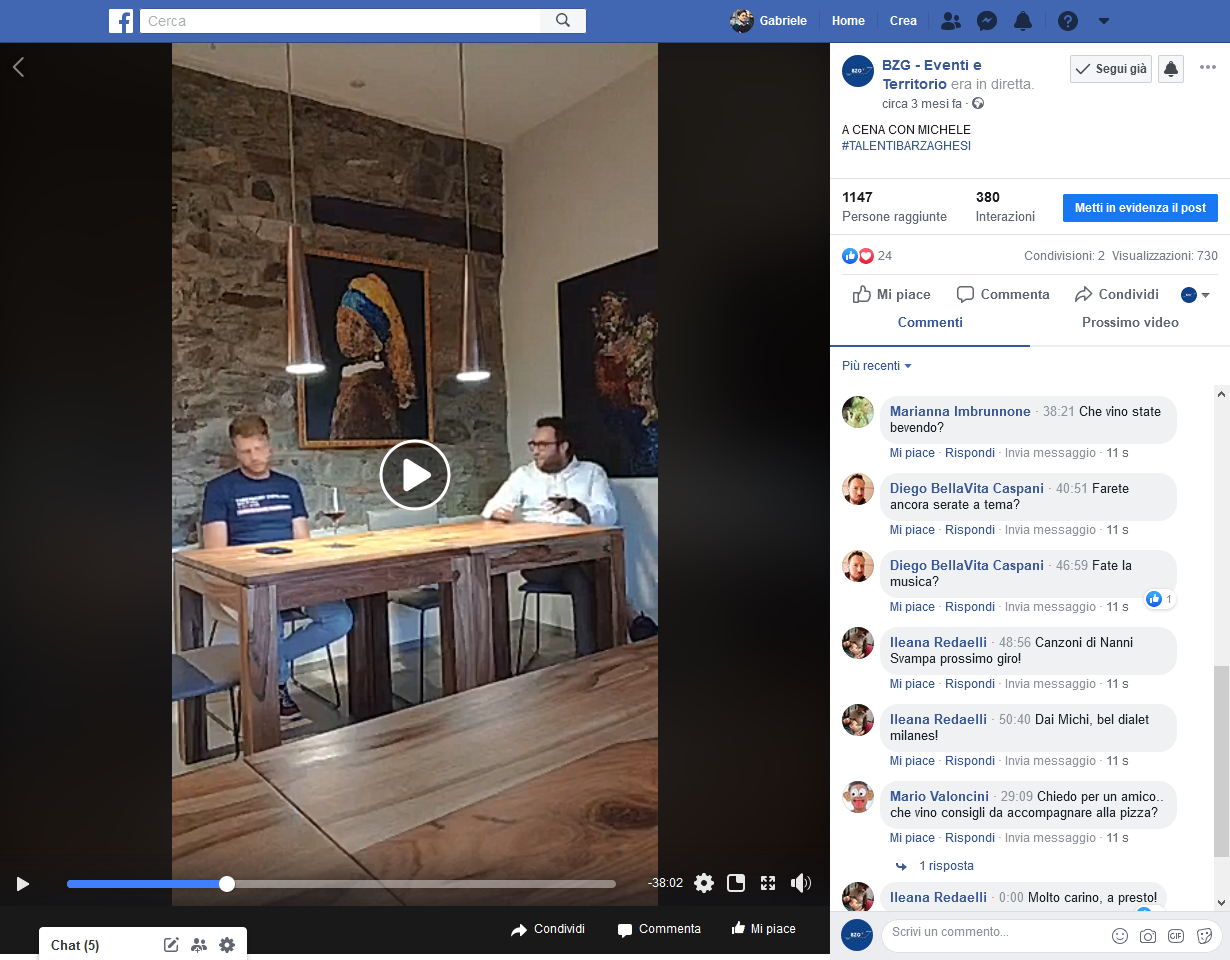 screenshot diretta bzg