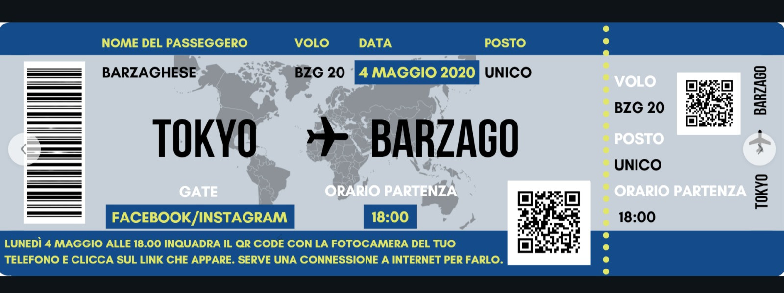 il biglietto / grafica BZG